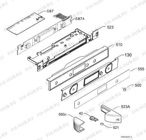 Взрыв-схема холодильника Electrolux ERP34901X - Схема узла Diffusor